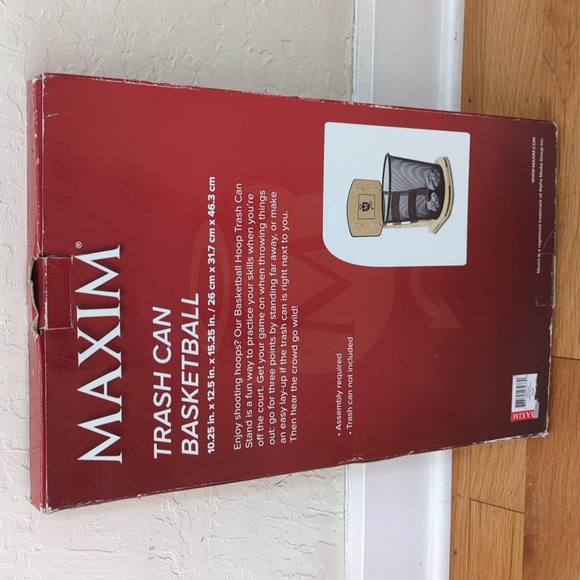 NEW RARE Maxim Men's Magazine Promotional Trash Can Basketball Hoop - Picture 2 of 9